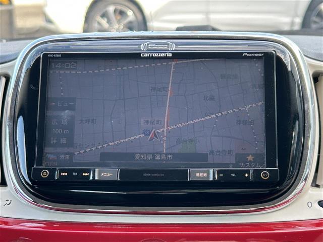 500 スーパーポップ チャオ 禁煙/正規ディーラー車/メモリナビ/CD/DVD/SD/BT/MSV/ドライブレコーダー/ETC/革調シートカバー/革巻きステア/ステアスイッチ/キーレスキー/スペアタイヤ/保証書/取説(2枚目)