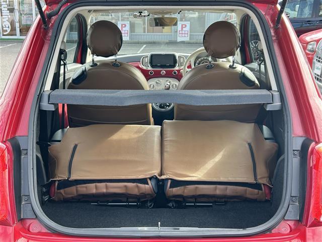 500 スーパーポップ チャオ 禁煙/正規ディーラー車/メモリナビ/CD/DVD/SD/BT/MSV/ドライブレコーダー/ETC/革調シートカバー/革巻きステア/ステアスイッチ/キーレスキー/スペアタイヤ/保証書/取説(12枚目)