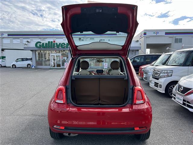 500 スーパーポップ チャオ 禁煙/正規ディーラー車/メモリナビ/CD/DVD/SD/BT/MSV/ドライブレコーダー/ETC/革調シートカバー/革巻きステア/ステアスイッチ/キーレスキー/スペアタイヤ/保証書/取説(39枚目)