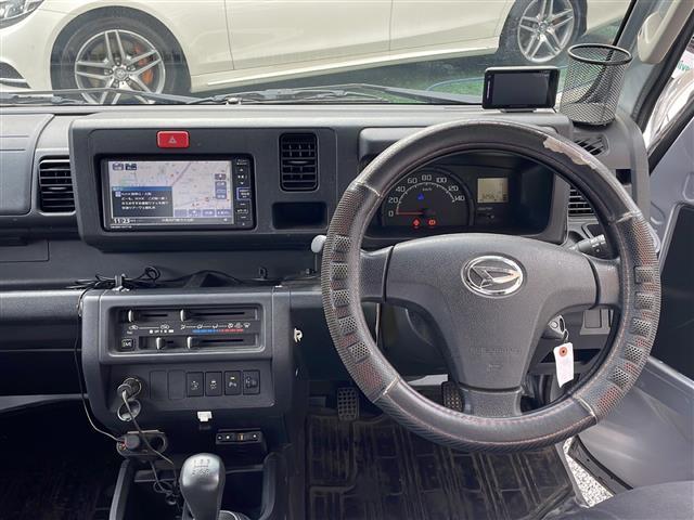 ハイゼットトラック ジャンボ SAIIIt 純正メモリナビ フルセグテレビ BT/SD/AM/FM/iPod コーナーセンサー ドアバイザー ETC LEDライト フォグランプ プリクラッシュ  荷台ライト(10枚目)