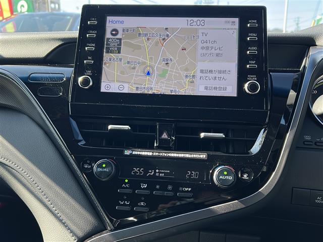 カムリ ＷＳレザーパッケージ　禁煙車／ワンオーナー／９インチディスプレイ／フルセグＴＶ／Ｂｌｕｅｔｏｏｔｈ／バックカメラ・パノラミックビューモニター／前後ドラレコ／ＴＳＳ／ＰＣＳ／ＬＴＡ／ＢＳＭ／本革／シートヒーター（16枚目）