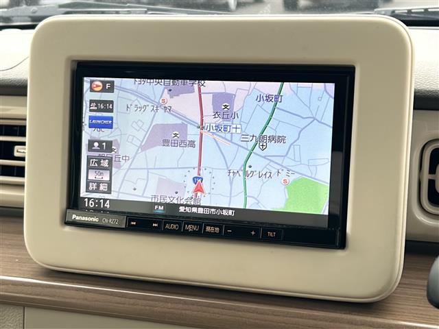 アルトラパン X /禁煙車/ワンオーナー/社外ナビ/フルセグTV/Bluetooth/DVD/CD/プッシュスタート/シートヒーター/オートライトHID/アイドリングストップ/(5枚目)