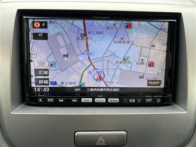 ワゴンＲ ＦＸ　・社外ナビ・ＦＭ／ＡＭ／ＣＤ／フルセグＴＶ・ＥＴＣ・禁煙車・ベンチシート・電格ミラー・純正フロアマット・Ｗエアバッグ（2枚目）