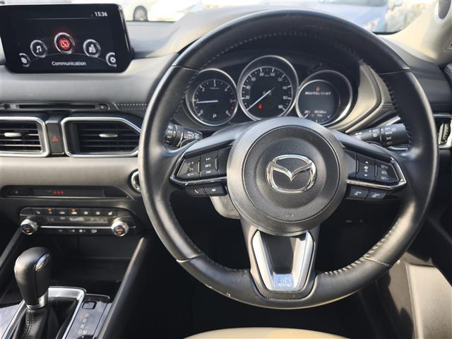 CX-5 XD シルクベージュセレクション BOSE/純正ナビ/360°カメラ/前後ドライブレコーダー/レーダークルコン/パドルシフト/スマートシティブレーキサポート/レーンキープアシスト/BSM/白ハーフレザーシート/純正19インチAW(9枚目)