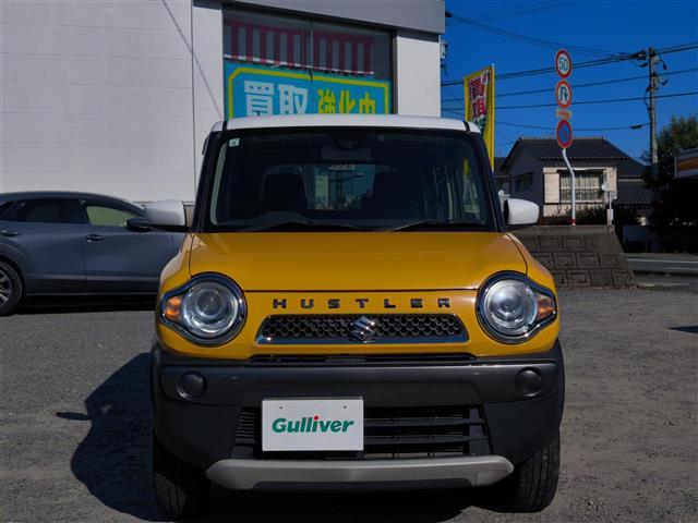 ハスラー Ｆリミテッド　ＳＤナビ／フルセグＴＶ／ＢＴ／ＣＤ／ＤＶＤ／バックカメラ／シートヒーター／ステアリングスイッチ／アイドリングストップ／衝突軽減ブレーキ／プッシュスタート／スマートキー／オートライト（4枚目）