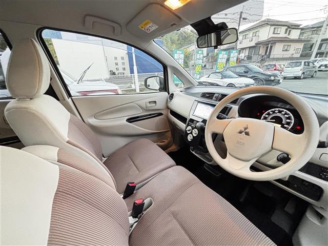 eKワゴン E e-アシスト 社外メモリーナビ/フルセグテレビ/Bluetooth/CD/DVD/シートヒーター横滑り防止/衝突軽減ブレーキ/フルフラットシート/ベンチシート/フロアマット/ドアバイザー/キーレス(12枚目)