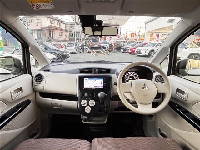 eKワゴン E e-アシスト 社外メモリーナビ/フルセグテレビ/Bluetooth/CD/DVD/シートヒーター横滑り防止/衝突軽減ブレーキ/フルフラットシート/ベンチシート/フロアマット/ドアバイザー/キーレス(24枚目)