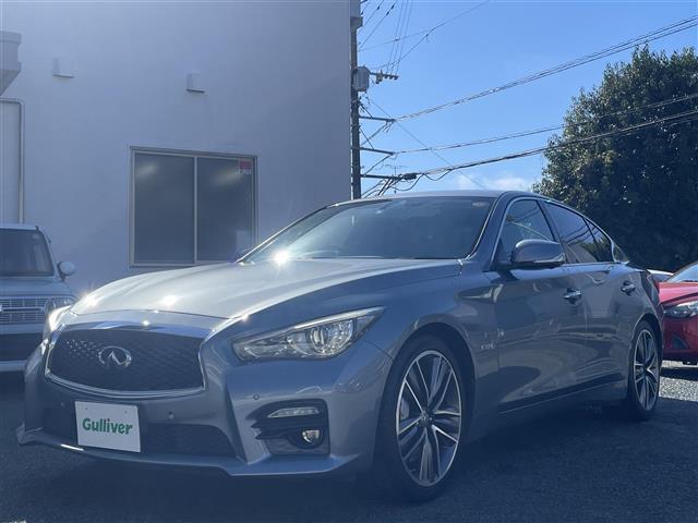 スカイライン ３５０ＧＴ　ハイブリッド　タイプＳＰ　純正ナビ／アラウンドビューモニター／黒レザーシート／パワーシート／シートヒーター／クルーズコントロール／ステアリングスイッチ／フルセグＴＶ／ＢＴ／ＣＤ／ＤＶＤ／ＥＴＣ／前後ドライブレコーダー（2枚目）