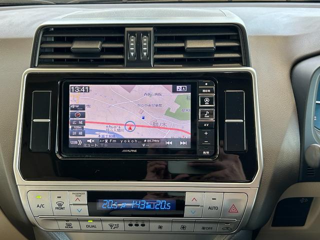 ランドクルーザープラド 後期　禁煙　ディーゼル　検Ｒ９年３月　ワンオーナー　後期・禁煙・ディーゼル・車検Ｒ９年３月・ワンオーナー・ルーフレール・プリクラッシュ・レーダークルーズコントロール・レーンキープ・ＡＬＰＩＮＥナビＴＶ・バックカメラ・ＬＥＤライト・センターデフロック（12枚目）