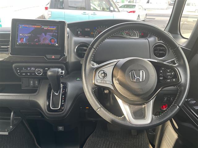 N-BOXカスタム G・EXターボホンダセンシング 社外ナビテレビ両側PドアBカメラドラレコ(4枚目)