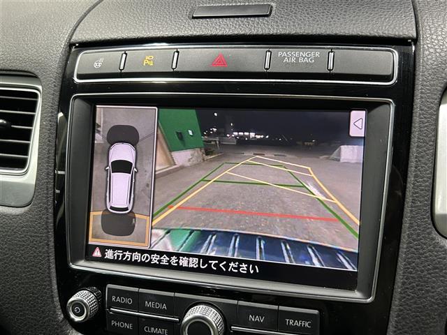 トゥアレグ Ｖ６アップグレードパッケージ　正規Ｄ車／禁煙車／ワンオーナー／メーカーナビ／フルセグ／Ｂｌｕｅｔｏｏｔｈ／ラジオ／３６０°カメラ／ビルトインＥＴＣ／黒革シート／パワーシート／Ｄ席メモリー式／／レーダークルコン／レーンキープアシスト（2枚目）