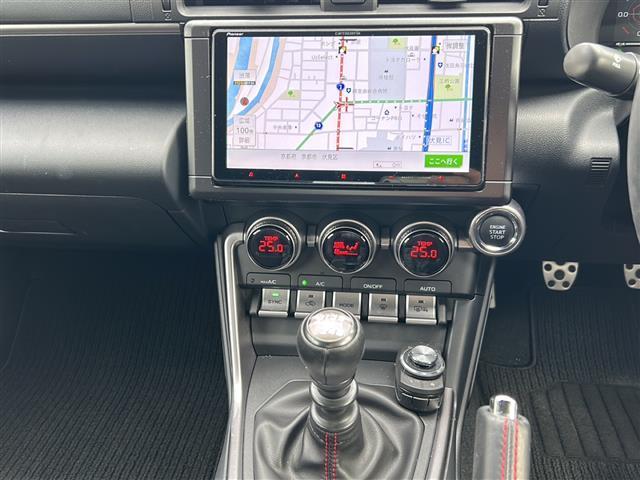 BRZ S 1オーナー STIフロントエアロ カロッツェリア純正SDナビ フルセグ 禁煙 バックカメラ LEDヘッドライト ハーフレザー 前席シートヒーター 前方ドライブレコーダー 純正AW18インチ(24枚目)