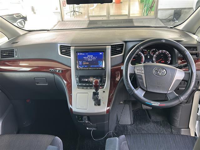 ヴェルファイア 2.4Z 純正8インチナビ フリップダウンモニター デジタルインナーミラー 純正エアロ ワンセグテレビ クリアランス ソナー ワンオーナー ドライブレコーダー前後 バックカメラ オールオートウィンド ETC(19枚目)