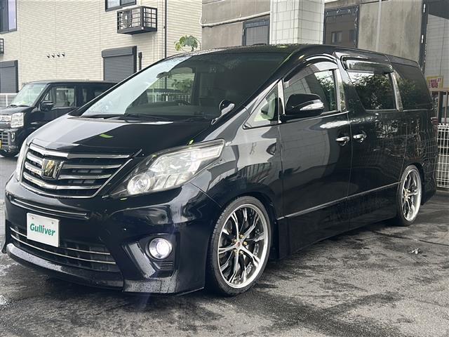 アルファード 240S 社外7インチナビ サンルーフ バックカメラ ワンセグテレビ 走行中視聴可能 Bluetooth SEHWERTホイール CLIFFORDセキュリティ ドライブレコーダー nanoe ビルトインETC(4枚目)