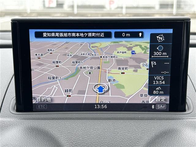 A3 スポーツバック1.4TFSI 純正MMIナビ/AM/FM/CD/DVD/AMI/BT/フルセグ/ジュークBOX/ACC/ETC/クリアランスソナー/オートHIDヘッドライト/ステアリモコン/Audimaltimedia/スペアキー(10枚目)
