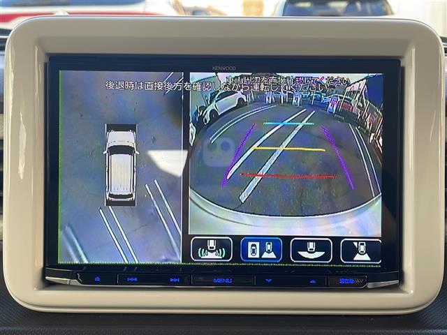 アルトラパン Ｌ　１オーナー／セーフティサポート／全周囲カメラ／社外８型ＳＤナビ／フルセグ／ＣＤ／ＤＶＤ／ＳＤ／Ｂｌｕｅｔｏｏｔｈ／ドライブレコーダー／社外ＡＷ／スタッドレスタイヤあり／プッシュスタート／スマートキー（2枚目）