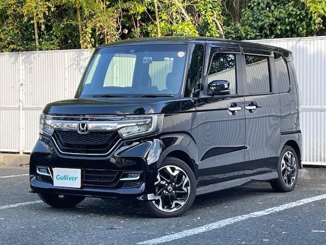 Ｎ－ＢＯＸカスタム Ｇ・Ｌターボホンダセンシング　衝突軽減ブレーキ　社外ナビ　両側パワースライドドア　クルーズコントロール　バックカメラ　車線維持支援システム　ＥＴＣ　ドライブレコーダー　３眼ＬＥＤライト　フォグランプ　カーテンエアバッグ（3枚目）