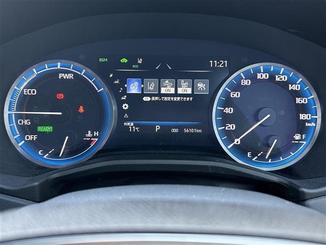 クラウンハイブリッド RSアドバンス ワンオーナー/デジタルインナーミラー/12.3インチ純コネクテッドナビ/パノラミックビューモニター/ブラインドスポットモニター/クリアランスソナー/黒レザーシート/ドラレコ/レーダー/純18インチAW(11枚目)