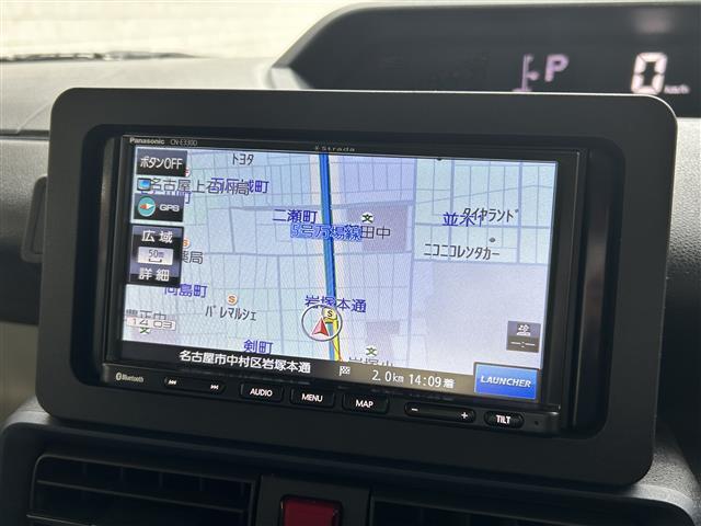 タント Ｘ　ワンオーナー／パワースライドドア／シートヒーター／社外ナビＴＶ／バックカメラ／前後ドラレコ／ＥＴＣ／ＬＥＤヘッドライト／衝突軽減／車線逸脱／誤発進抑制／スマートキー（4枚目）