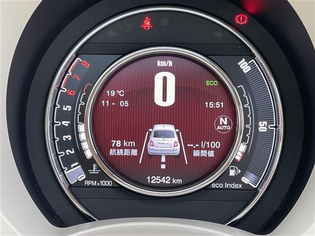 ５００ １．２　ドルチェ　ワンオーナーガラスルーフ純正ホイール夏タイヤ装着純正フロアマットステアリングスイッチハンズフリーパドルシフト前後ドライブレコーダースペアキー１個（33枚目）