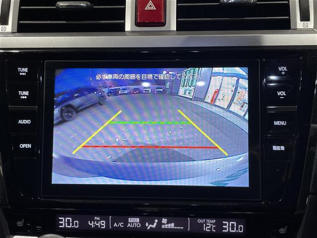 レガシィアウトバック ベースグレード　４ＷＤメモリナビフルセグテレビバックカメラ純正ホイール装着スタッドレスタイヤ車載アイドリングストップウィンカーミラークルーズコントロール運転席シートメモリー運転助手席電動シート前（3枚目）