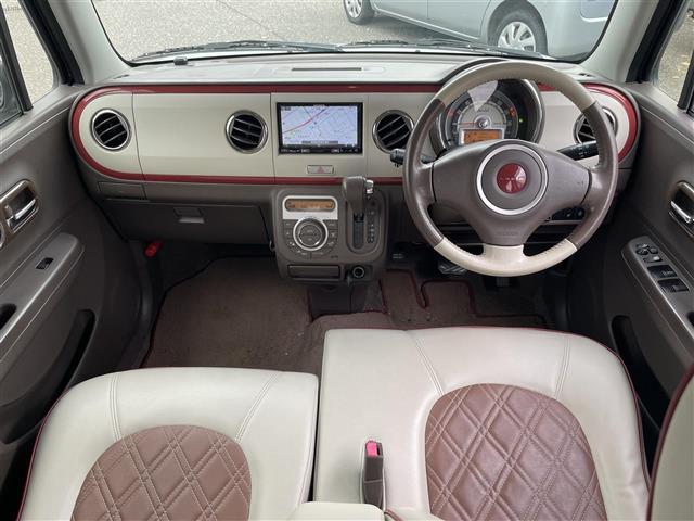 アルトラパンショコラ Ｘ　４ＷＤメモリナビワンセグテレビバックカメラアイドリングストップウィンカーミラードアバイザープッシュスタート純正フロアマット運転席シートヒータースペアキー１個（4枚目）