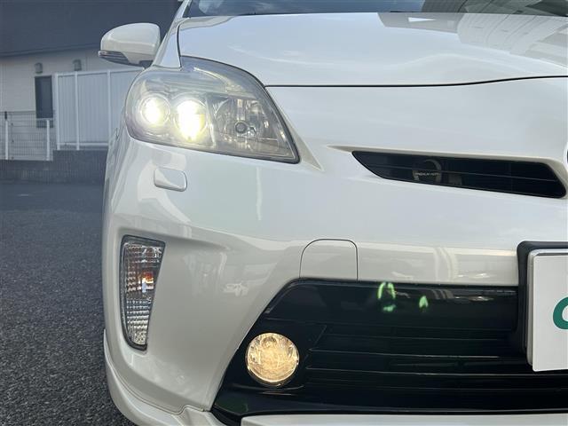 プリウス Ｇツーリングセレクション　純正ＨＤＤナビ　ＦＭ／ＡＭ／ＣＤ／ＤＶＤ／ＢＴ／フルセグ　モデリスタエアロ　バックカメラ　パワーシート（Ｄ席）　ハーフレザーシート　ＬＥＤヘッドライト　フォグランプ　純正ＡＷ１７インチ　電動格納ミラー（33枚目）