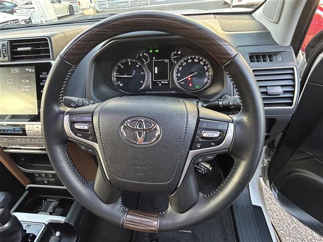 ランドクルーザープラド TX Lパッケージ 70thアニバーサリーリミテッド ワンオーナー メーカーナビ FM/AM/BT/USB/Miracast/フルセグ 全方位カメラ サンルーフ トヨタセーフティーセンス ETC2.0 レザーシート エアーシート ドライブレコーダー(10枚目)