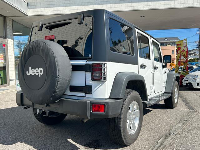 ジープ・ラングラーアンリミテッド スポーツ 4WD 社外ナビ フルセグTV DVD再生 Bluetooth接続 サイド バックカメラ デジタルミラー ドラレコ ETC クルコン ダウンヒルアシスト 横滑り防止 背面タイヤ 前後フォグランプ(45枚目)