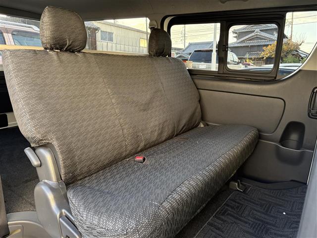 ハイエースバン ロングスーパーGL 社外ナビ Bluetooth フルセグTV DVD再生 バックカメラ ビルトインETC 両側イージークローザースライドドア ディーゼル車 ヘッドライトレベライザー 全席シートカバー ドアバイザー(24枚目)