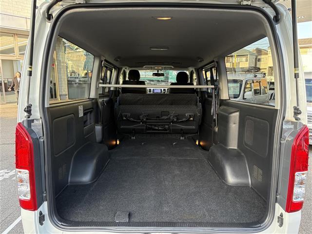 ハイエースバン ロングスーパーGL 社外ナビ Bluetooth フルセグTV DVD再生 バックカメラ ビルトインETC 両側イージークローザースライドドア ディーゼル車 ヘッドライトレベライザー 全席シートカバー ドアバイザー(27枚目)