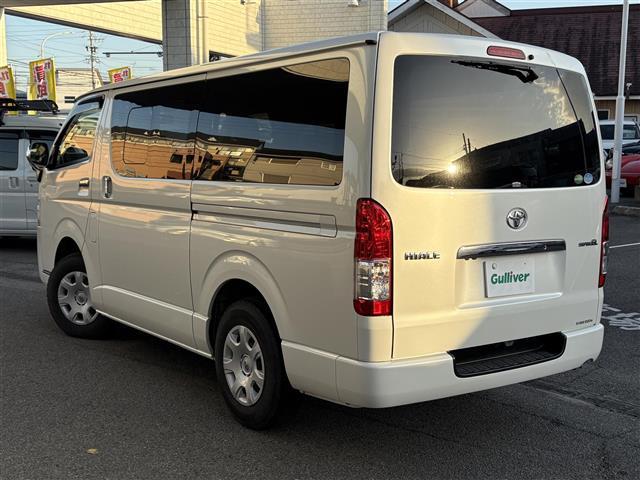 ハイエースバン ロングスーパーGL 社外ナビ Bluetooth フルセグTV DVD再生 バックカメラ ビルトインETC 両側イージークローザースライドドア ディーゼル車 ヘッドライトレベライザー 全席シートカバー ドアバイザー(43枚目)