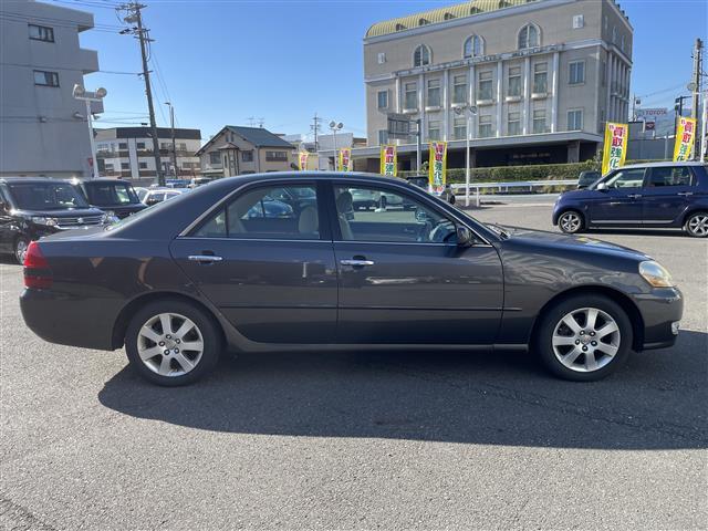 マークⅡ グランデG 純正ナビ レザーシート パワーシート HIDライト ウッドコンビハンドル キーレス(6枚目)