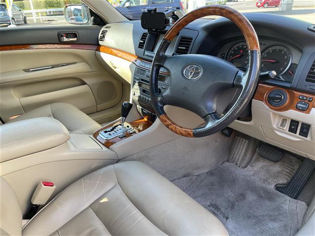 マークⅡ グランデG 純正ナビ レザーシート パワーシート HIDライト ウッドコンビハンドル キーレス(11枚目)