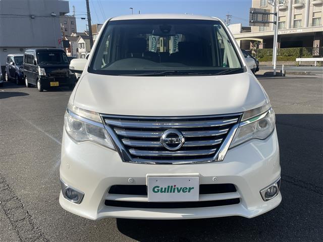 セレナ ハイウェイスター Vセレクション+セーフティ SHV エマージェンシーブレーキ アラウンドビューモニター 車線逸脱警報 クルーズコントロール フリップダウンモニター 純正SDナビ フルセグ Bluetooth SD 両側パワースライドドア LEDヘッド(20枚目)
