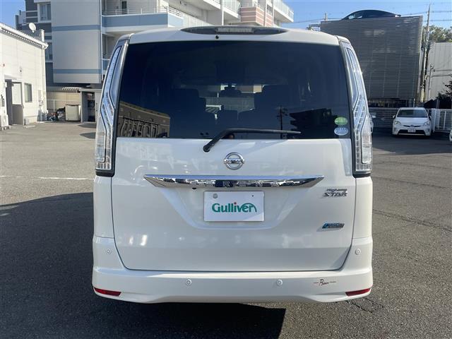 セレナ ハイウェイスター Vセレクション+セーフティ SHV エマージェンシーブレーキ アラウンドビューモニター 車線逸脱警報 クルーズコントロール フリップダウンモニター 純正SDナビ フルセグ Bluetooth SD 両側パワースライドドア LEDヘッド(21枚目)
