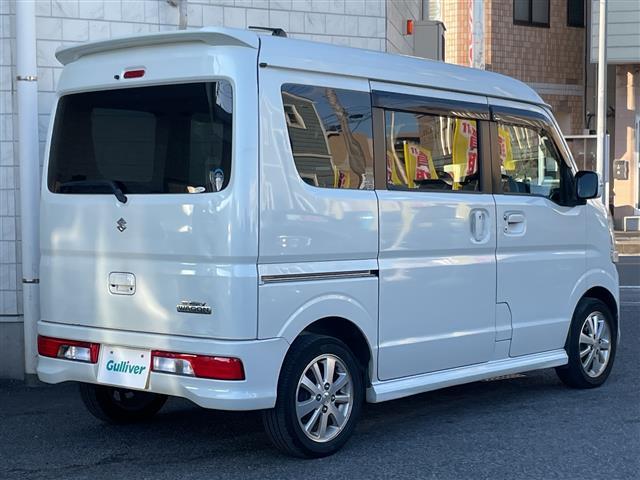 エブリイワゴン PZターボスペシャル 純正ナビ CD DVD FM AM SD USB BT フルセグTV Bカメ 前後ドラレコ ETC2.0 両側パワスラ ABS 横滑り防止装置 プリクラッシュ オートライト フォグランプ ドアバイザー(27枚目)