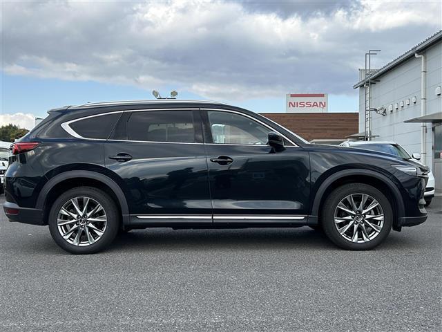 ＣＸ－８ ２５Ｓ　Ｌパッケージ　衝突軽減ブレーキ／サンルーフ／純正ナビ／地デジＴＶ／Ｂｌｕｅｔｏｏｔｈ／ＢＯＳＥスピーカー／黒レザーシート／シートヒーター／エアシート／アクティブドライビングディスプレイ／ステアリングヒーター／ＢＳＭ（2枚目）