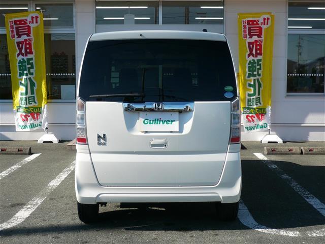 Ｎ－ＢＯＸ Ｇ・Ｌパッケージ　Ｉ－ＳＴＯＰ　ベンチ席　カラーバックモニター　全席ＰＷ　ナビテレビ　地ＴＶ　ＡＡＣ　横滑り防止　スマートキー　ＤＶＤ再生　ＡＢＳ　ＥＴＣ　キーレスＥ　パワーステアリング　運転席エアバッグ　ＳＤ（3枚目）