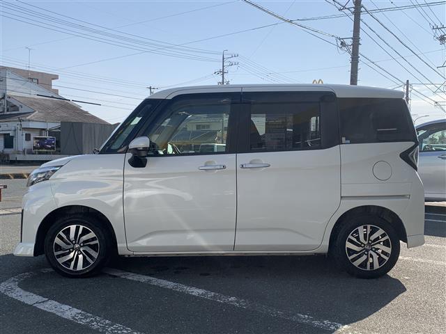 ルーミー カスタムG アイドリング レーダーC 両側電動SD LEDヘット 車線逸脱 コーナーソナー バックビューモニター Bluetoothオーディオ SDナビゲーション シートヒータ 衝突回避ブレーキ USB Aライト(4枚目)