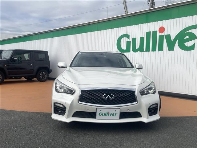 スカイライン 350GT ハイブリッド タイプSP アラウンドビューモニター/社外ダウンサス 本革 ローダウン 電動シート LEDヘッド インテリジェントエアコン クルーズコントロール シートヒーター HDDナビ ドラレコ ETC 寒冷地 ナビTV(2枚目)