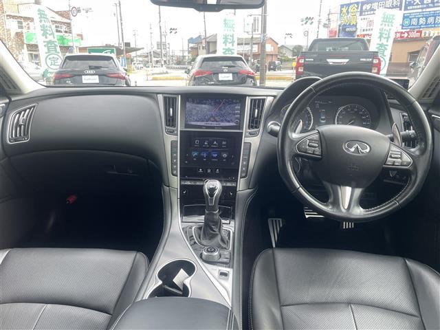 スカイライン 350GT ハイブリッド タイプSP アラウンドビューモニター/社外ダウンサス 本革 ローダウン 電動シート LEDヘッド インテリジェントエアコン クルーズコントロール シートヒーター HDDナビ ドラレコ ETC 寒冷地 ナビTV(15枚目)