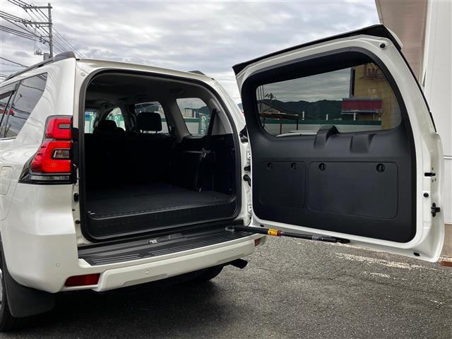 ランドクルーザープラド TX Lパッケージ リアカメラ 追従クルーズ BTオーディオ 車線逸脱 パーキングセンサー 1オ-ナ- スマートキ ヒーター キーレスエントリー 3列席 DVD再生可 エアコン LEDランプ レザー パートタイム4WD(29枚目)