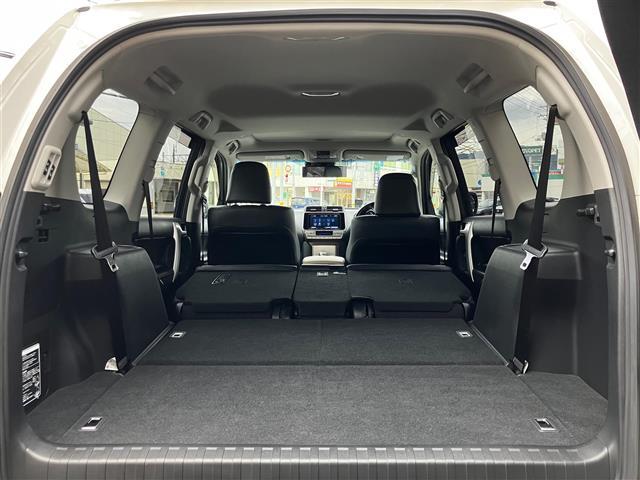 ランドクルーザープラド TX Lパッケージ リアカメラ 追従クルーズ BTオーディオ 車線逸脱 パーキングセンサー 1オ-ナ- スマートキ ヒーター キーレスエントリー 3列席 DVD再生可 エアコン LEDランプ レザー パートタイム4WD(30枚目)