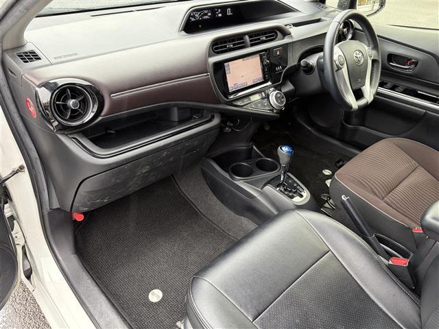 アクア G 純正ナビ フルセグ BT バックカメラ PCS LDA クルコン LEDヘッドライト LEDフォグライト オートライト オートハイビーム ドラレコ スマートキー プッシュスタート ビルトインETC(16枚目)