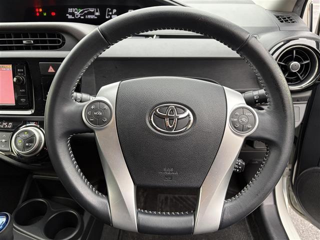 アクア G 純正ナビ フルセグ BT バックカメラ PCS LDA クルコン LEDヘッドライト LEDフォグライト オートライト オートハイビーム ドラレコ スマートキー プッシュスタート ビルトインETC(17枚目)