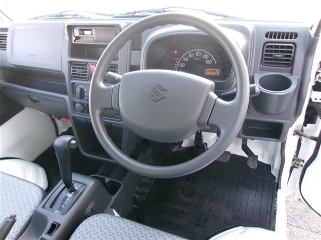 キャリイトラック 8ナンバー キッチンカー フレンチトラック仕様 外部電源 シンク×3 蛇口×3 冷蔵庫 給水ポンプ 給水タンク 排水タンク 室内灯 換気扇 コンセント×3 フローリング レジスター(11枚目)