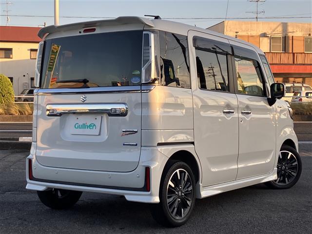 スペーシアカスタム ハイブリッドXS ワンオーナー 純正ナビ フルセグ CD再生 DVD再生 録音機能 USB バックカメラ 両側パワスラ スズキセーフティサポート スマートキー プッシュスタート LEDヘッドライト LEDフォグ ETC(3枚目)