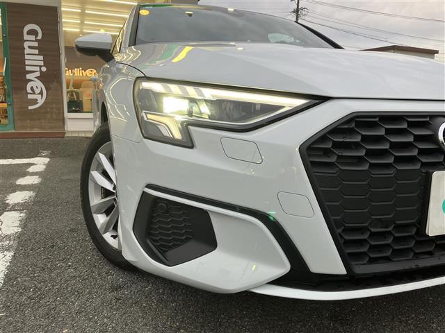 A3 スポーツバック30TFSI 走行8756キロ 車検9年5/26 メーカーナビ Bカメラ ドライバーアシスト パークアシスト アダプティブドライブアシスト エフィシェンシアシスト LEDヘッドライト レーンセンサー ETC2.0(9枚目)