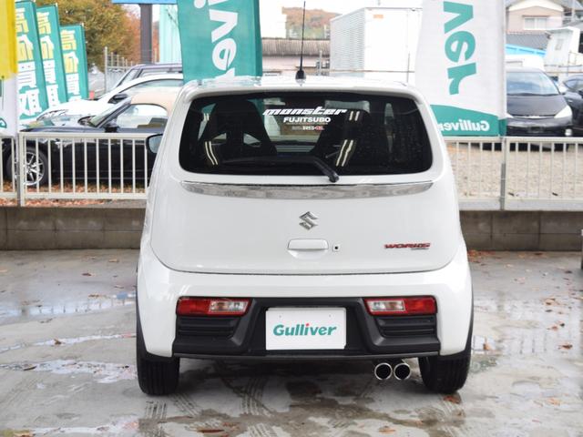 アルトワークス ベースグレード フジツボマフラー O-Zレーシング15インチアルミホイール RS-Rローダウン フロントリップ PIVOT追加メーター レカロシート リアスポイラー タワーバー 社外ナビ 地デジTV ETC(13枚目)